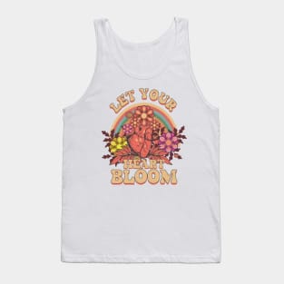 LET YOUR HEART BLOOM INSPIRATIONAL QUOTE Tank Top